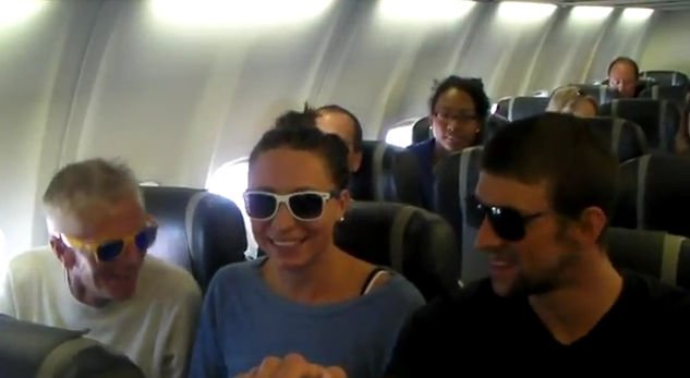 musikvideo, OS, Simning, USA, Ryan Lochte, Michael Phelps